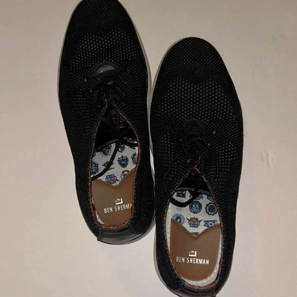 Ben Sherman Black Knit Sneakers